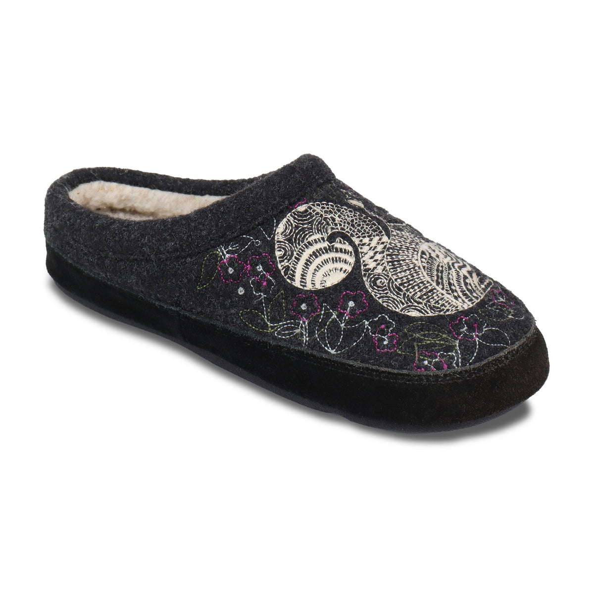 10077 Women's Forest Mule Slippers #color_grey-squirrel