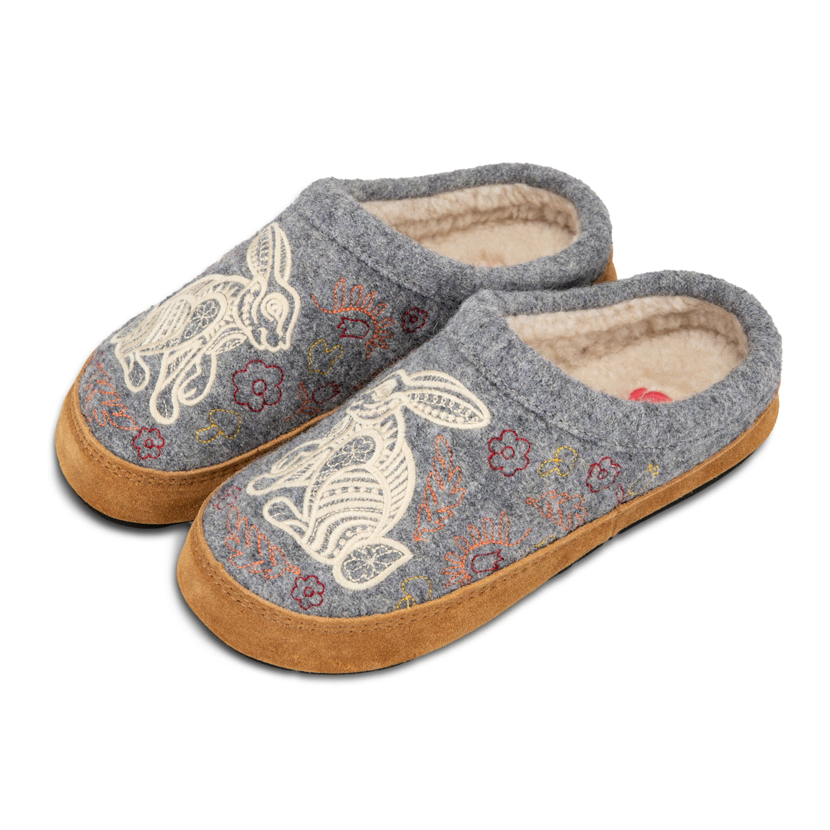 10077 Women's Forest Mule Slippers #color_heather-grey-hare