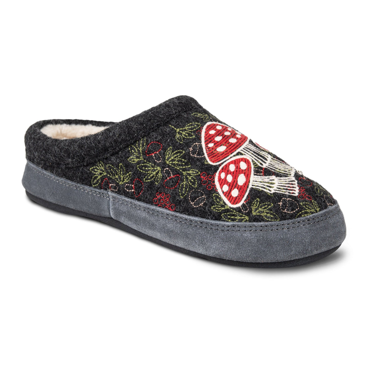 10077 Women's Forest Mule Slippers #color_mushroom
