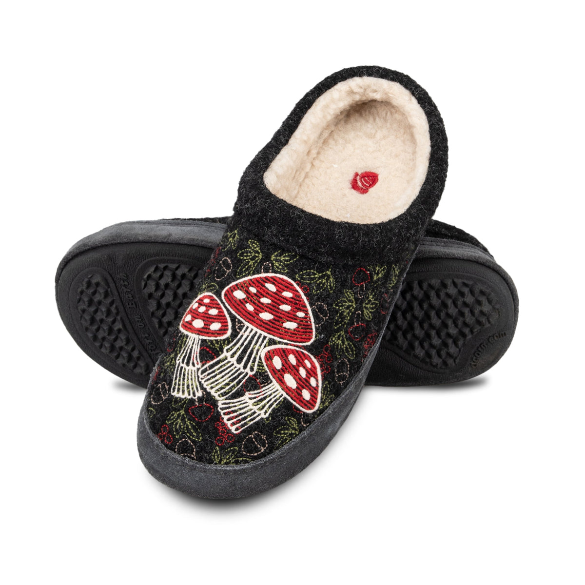 10077 Women's Forest Mule Slippers #color_mushroom