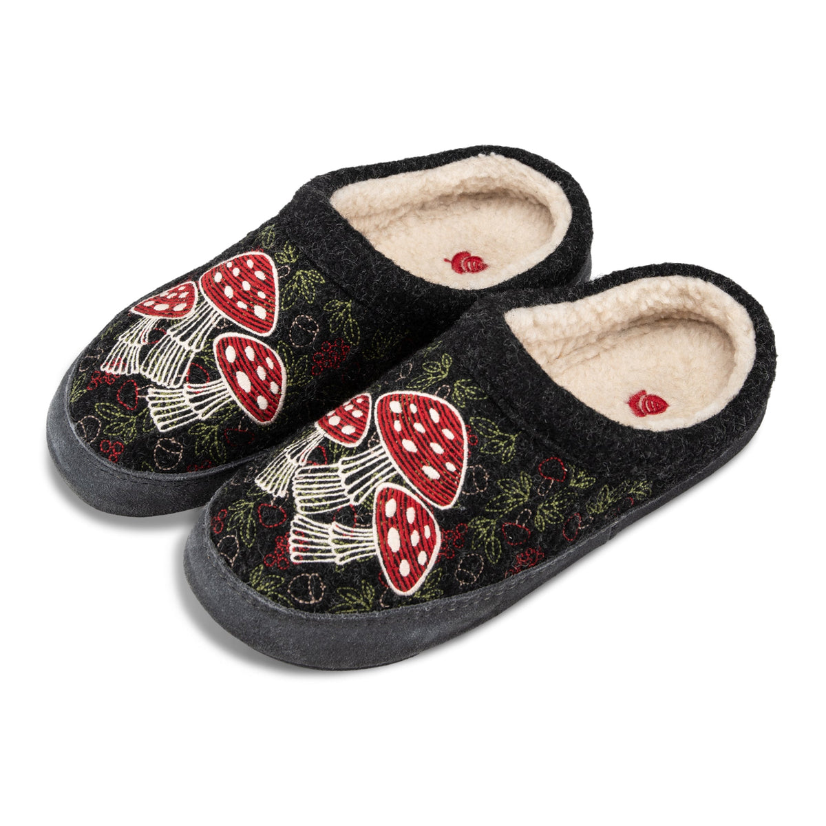 10077 Women's Forest Mule Slippers #color_mushroom