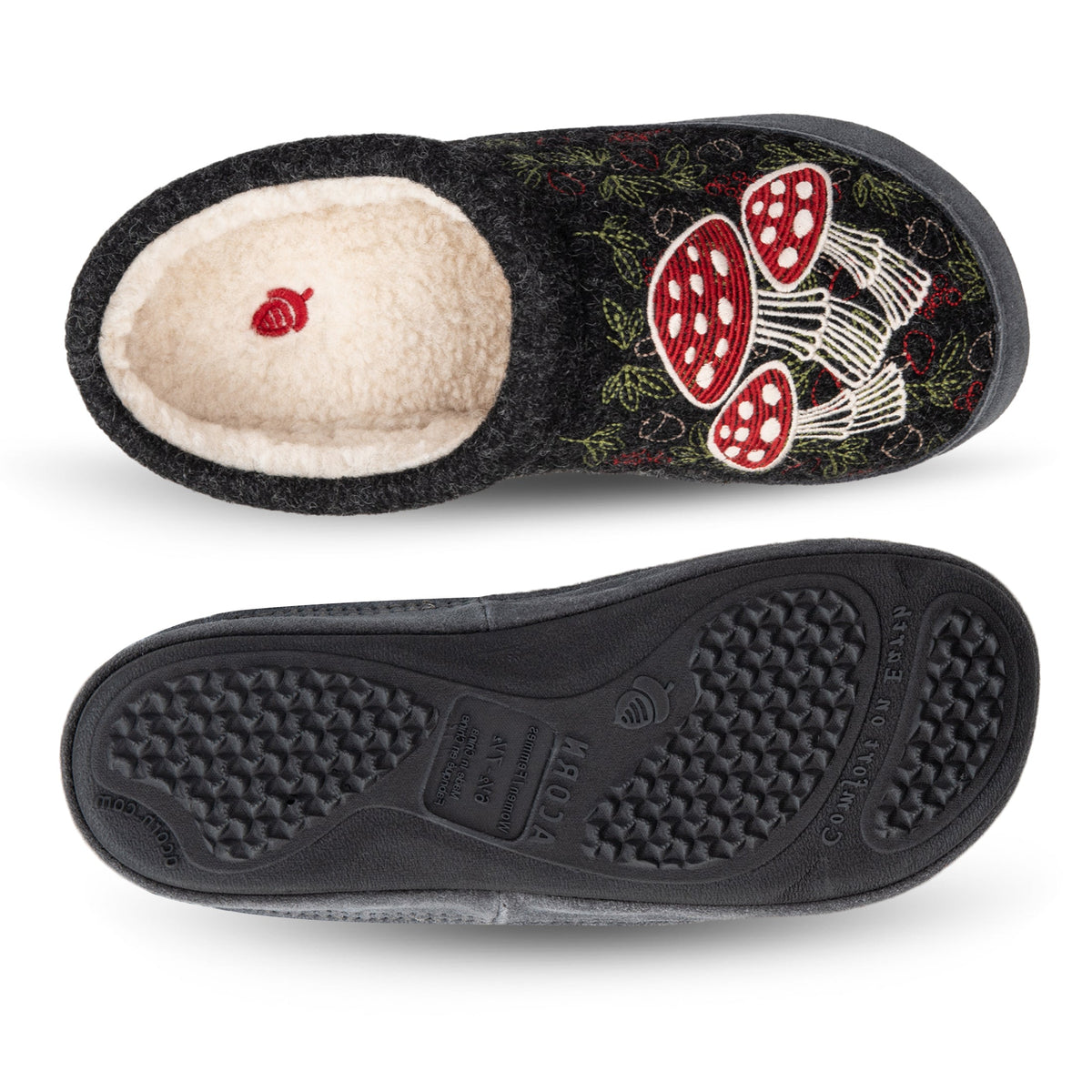 10077 Women's Forest Mule Slippers #color_mushroom