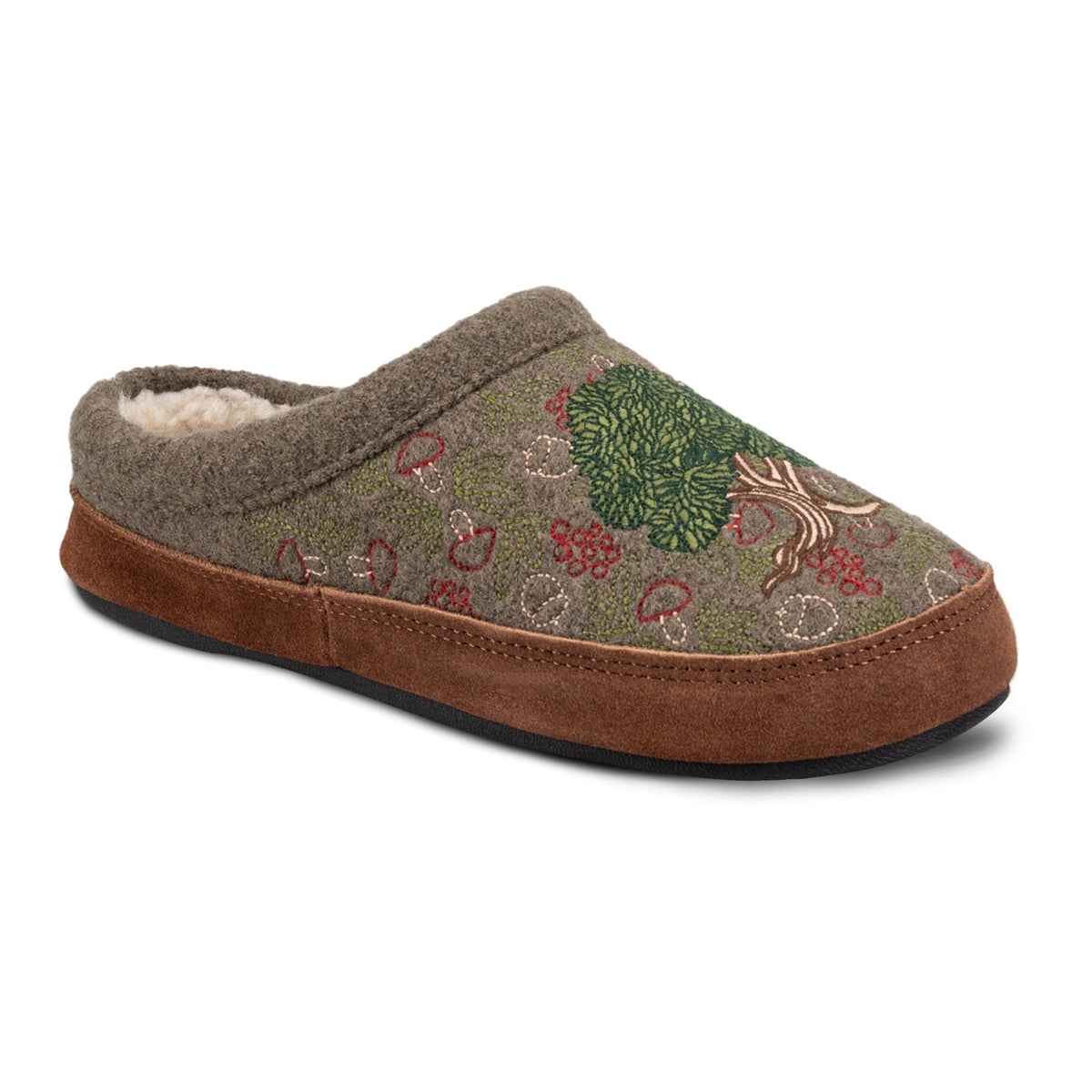10077 Women's Forest Mule Slippers #color_timber