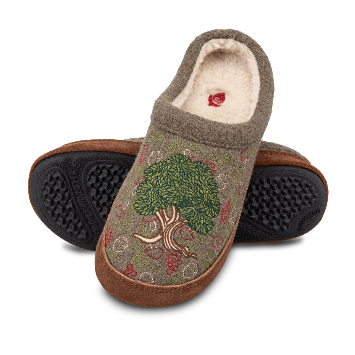 10077 Women's Forest Mule Slippers #color_timber