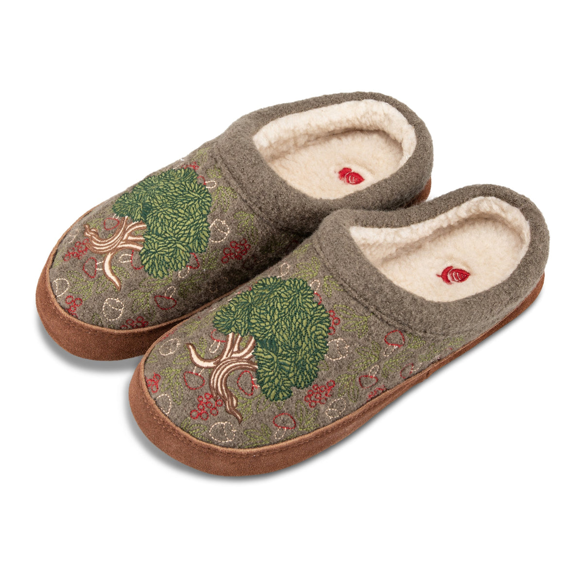 10077 Women's Forest Mule Slippers #color_timber