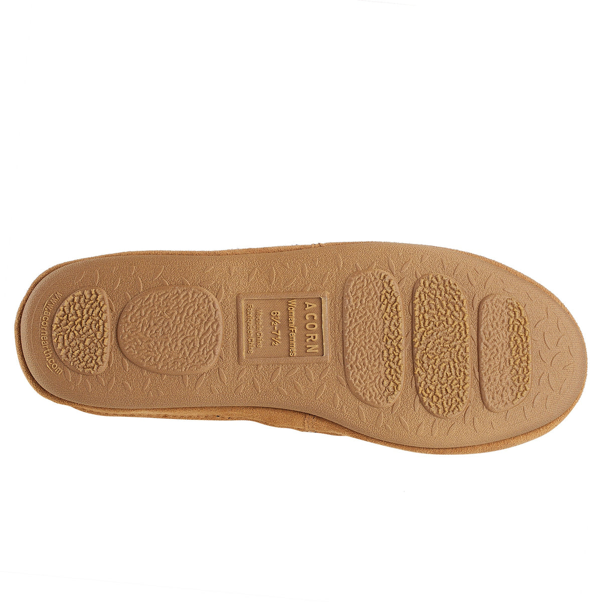 10080 Women's Fleece Moc Slippers in Buff Popcorn Right Angled View #color_dark-charcoal
