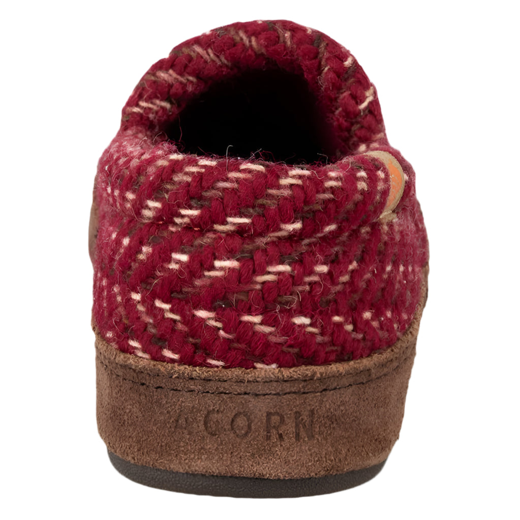 Women's Patterned Garnet Moccasin Slipper

#color_garnet
