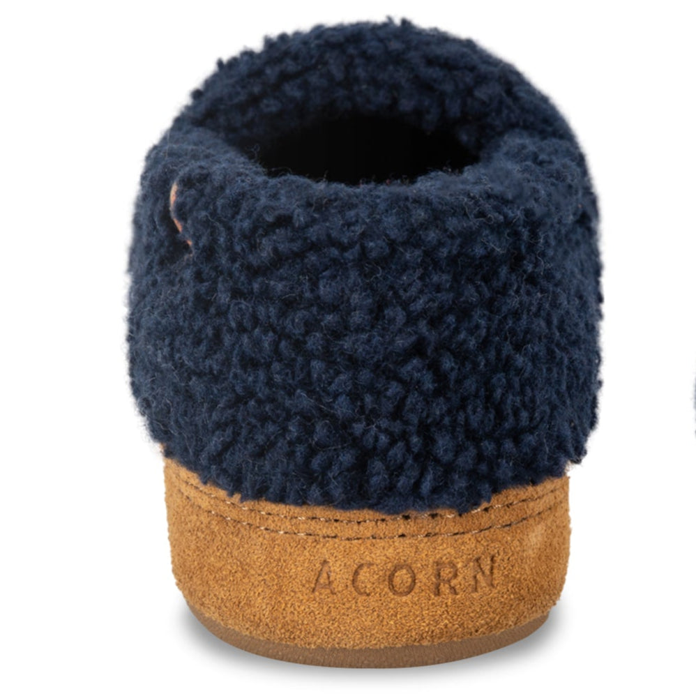 Women's Classic Navy Popcorn Moccasin Slipper

#color_navy-popcorn