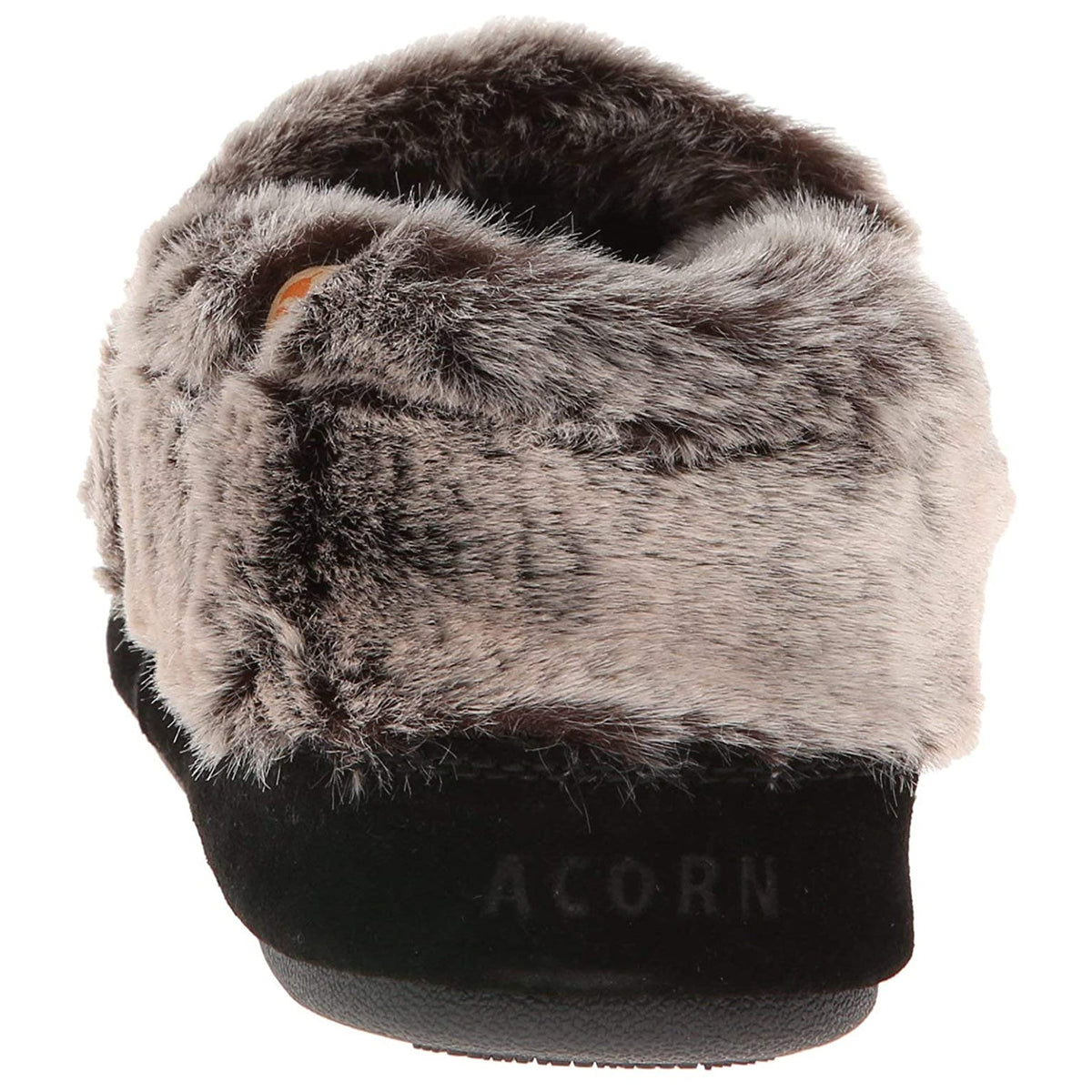 Women's Classic Charcoal Faux Fur Moccasin Slipper

#color_charcoal-faux-fur