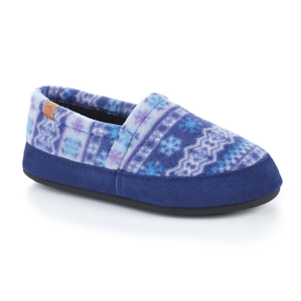 Women's Patterned Blue Moccasin Slipper

#color_icelandic-blue