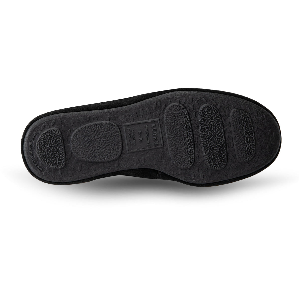 Men's Classic Moccasin Black Charcoal Slipper

#color_black