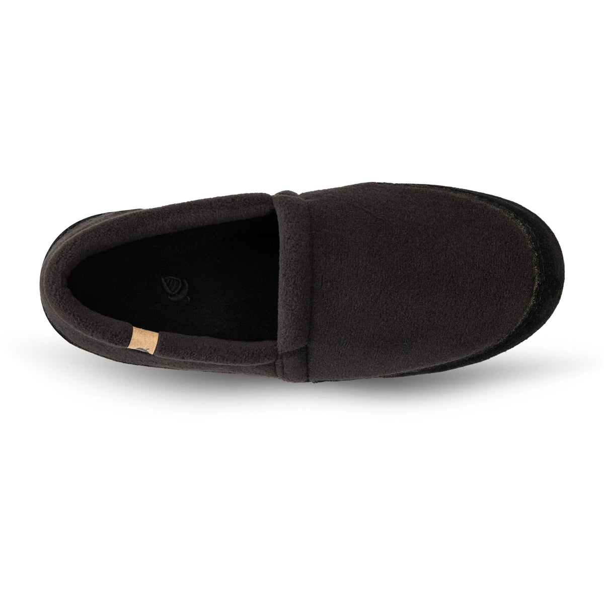 Men's Classic Moccasin Black Charcoal Slipper

#color_black