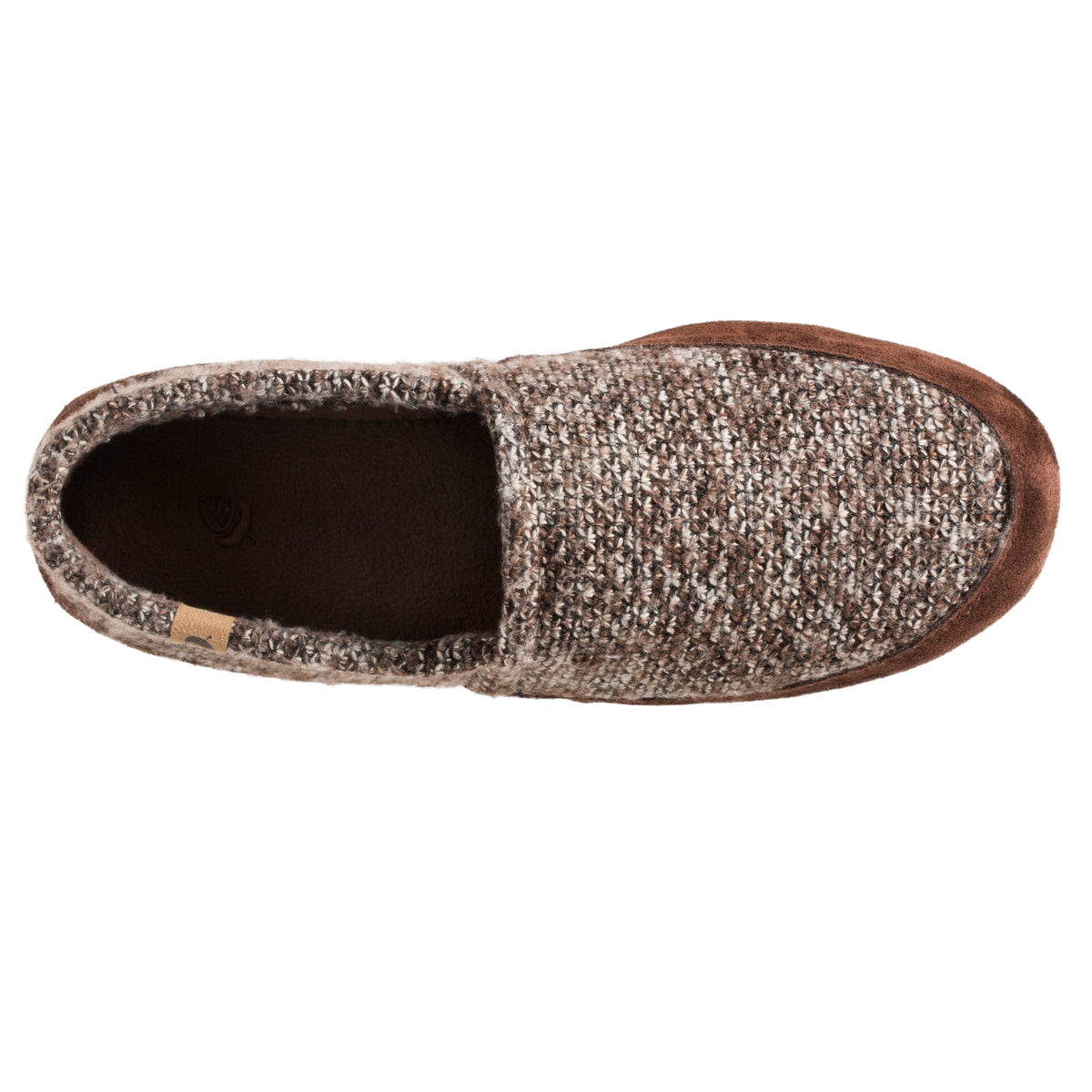 Men's Classic Moccasin Brown Tweed Slipper

#color_brown-tweed