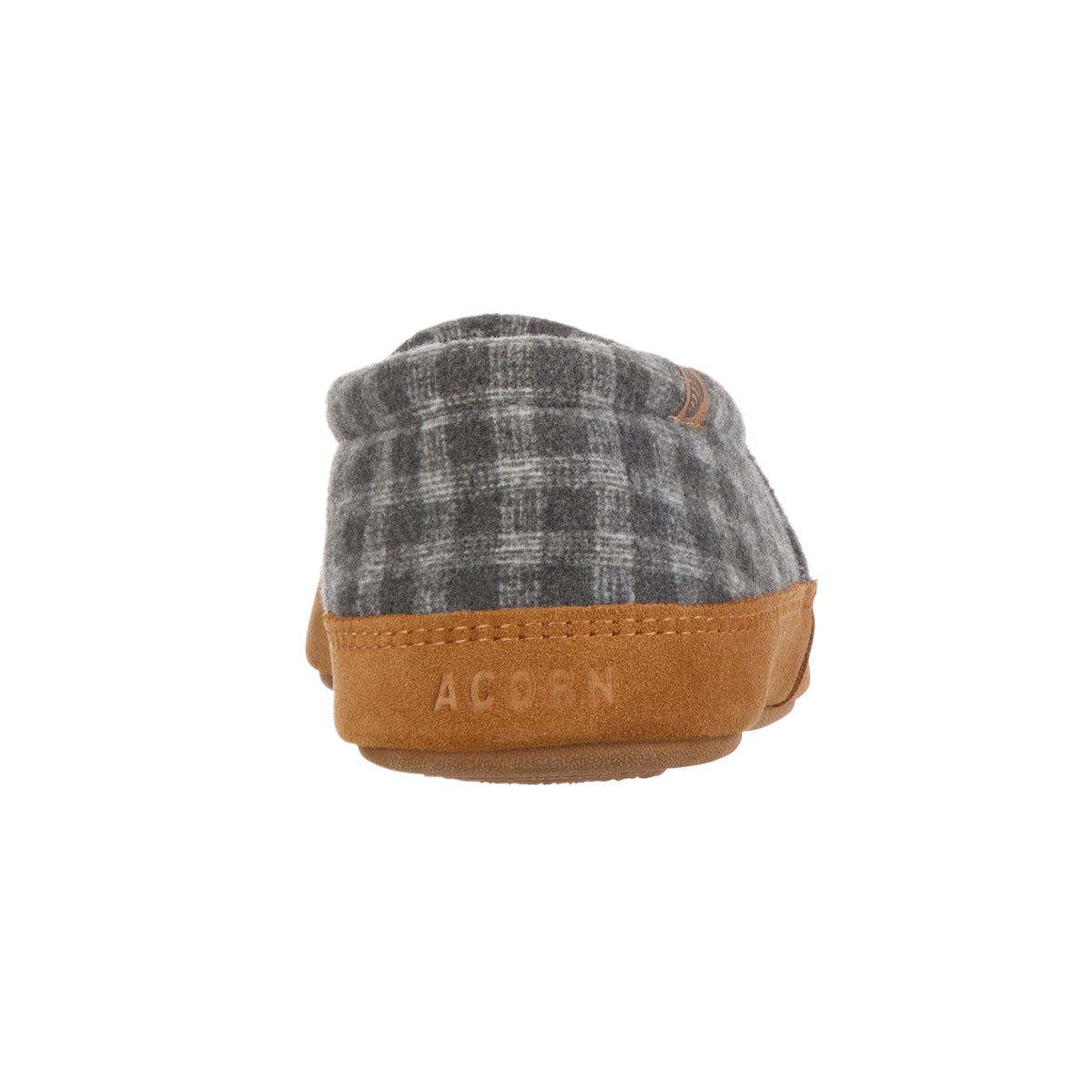 10086 Men's Acorn® Moc Slippers with Cloud Cushion® Comfort #color_grey-plaid