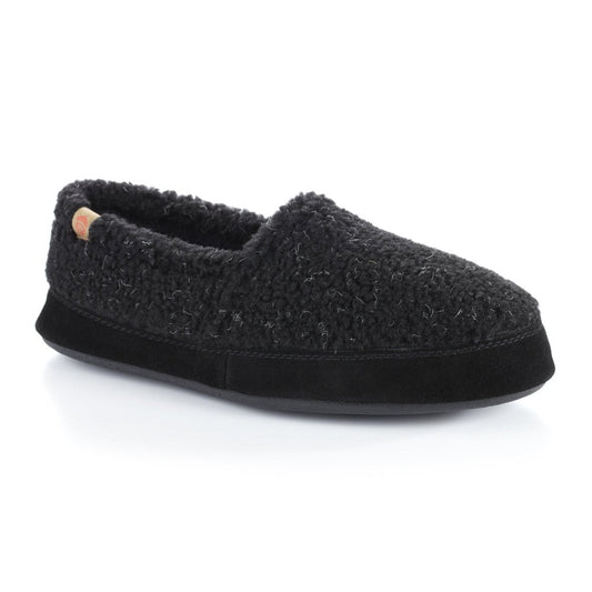 Men's Original Acorn Moccasins in Black Berber Right Angled View#color_black-berber