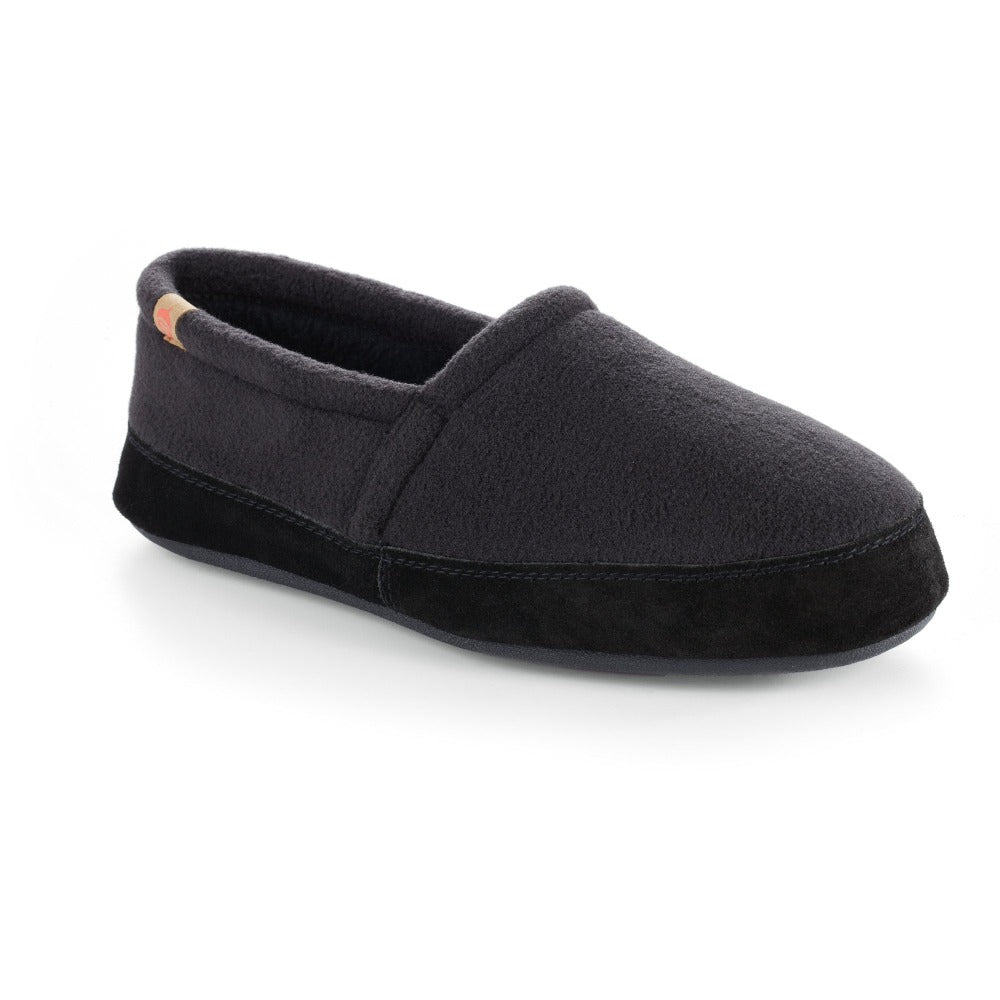 Men's Original Acorn Moccasins in Black Right Angled View

#color_black