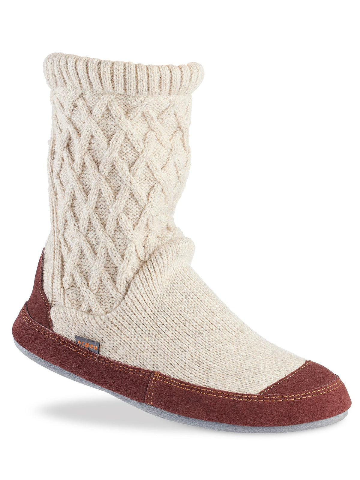 Women's Slouch Oatmeal Heathered Boot Slippers

#color_oatmeal-heathered