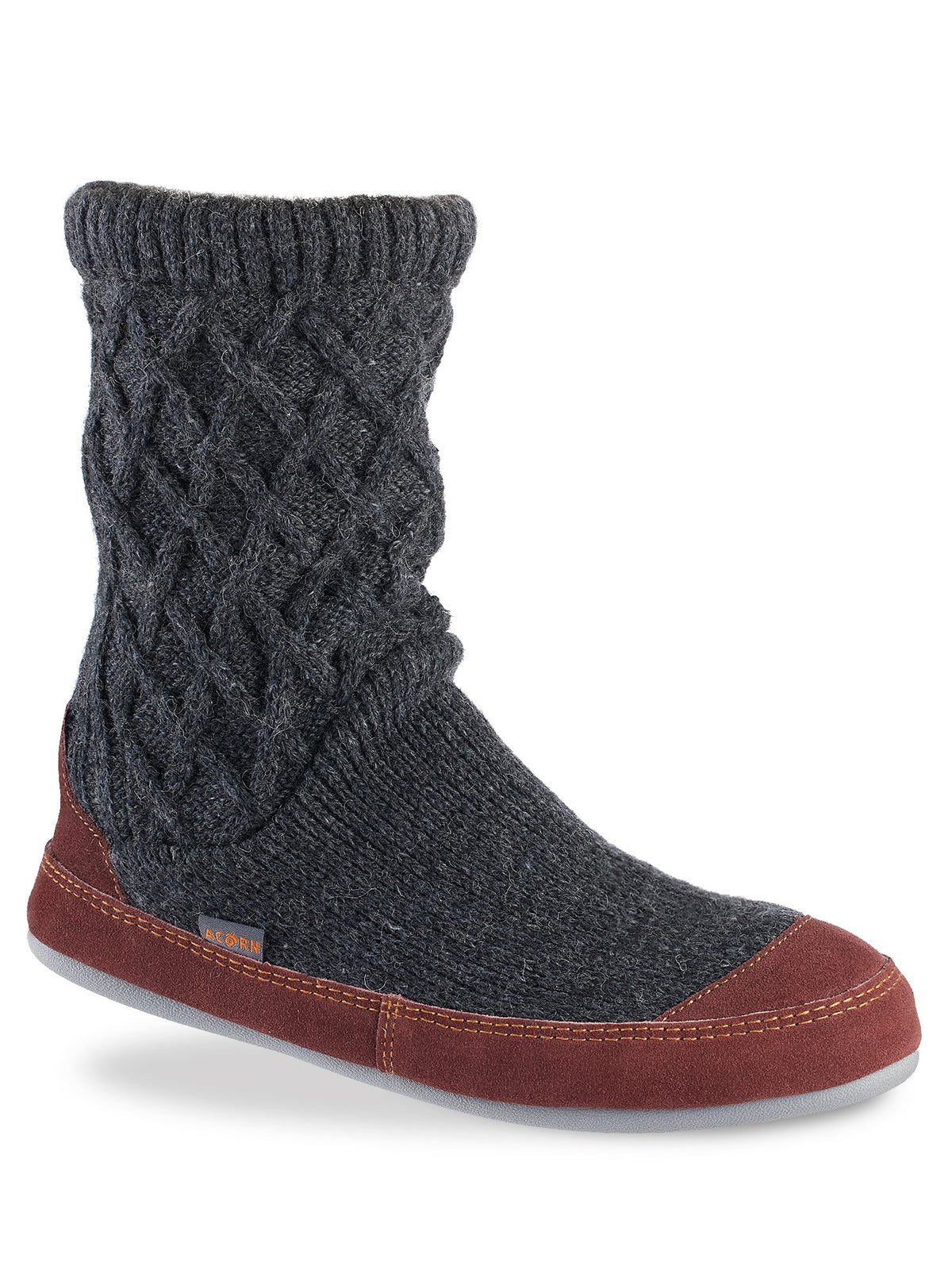 10162 Men's Slouch Boot Slipper with Indoor/Outdoor Sole #color_charcoal