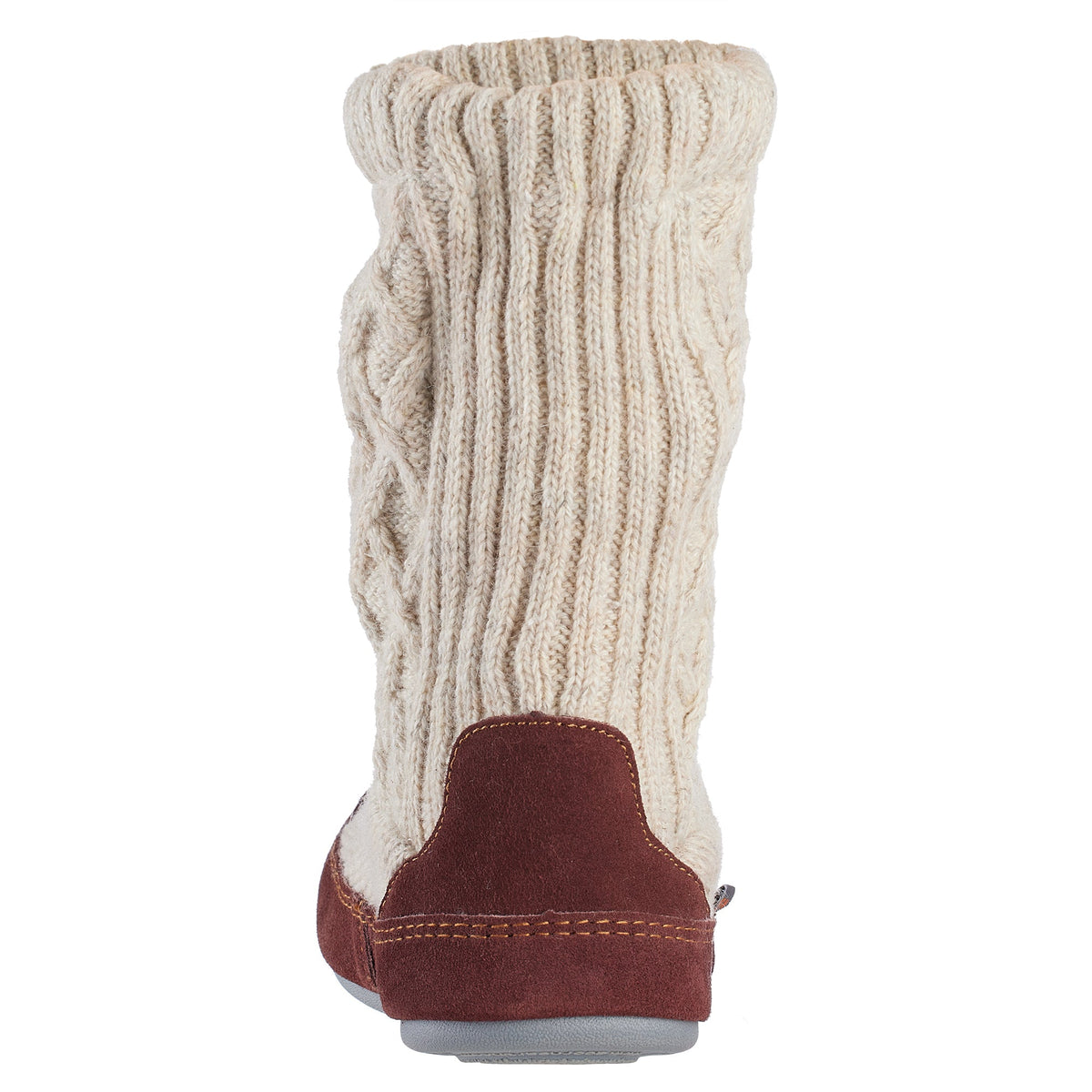 10162 Men's Slouch Boot Slipper with Indoor/Outdoor Sole #color_oatmeal-heathered