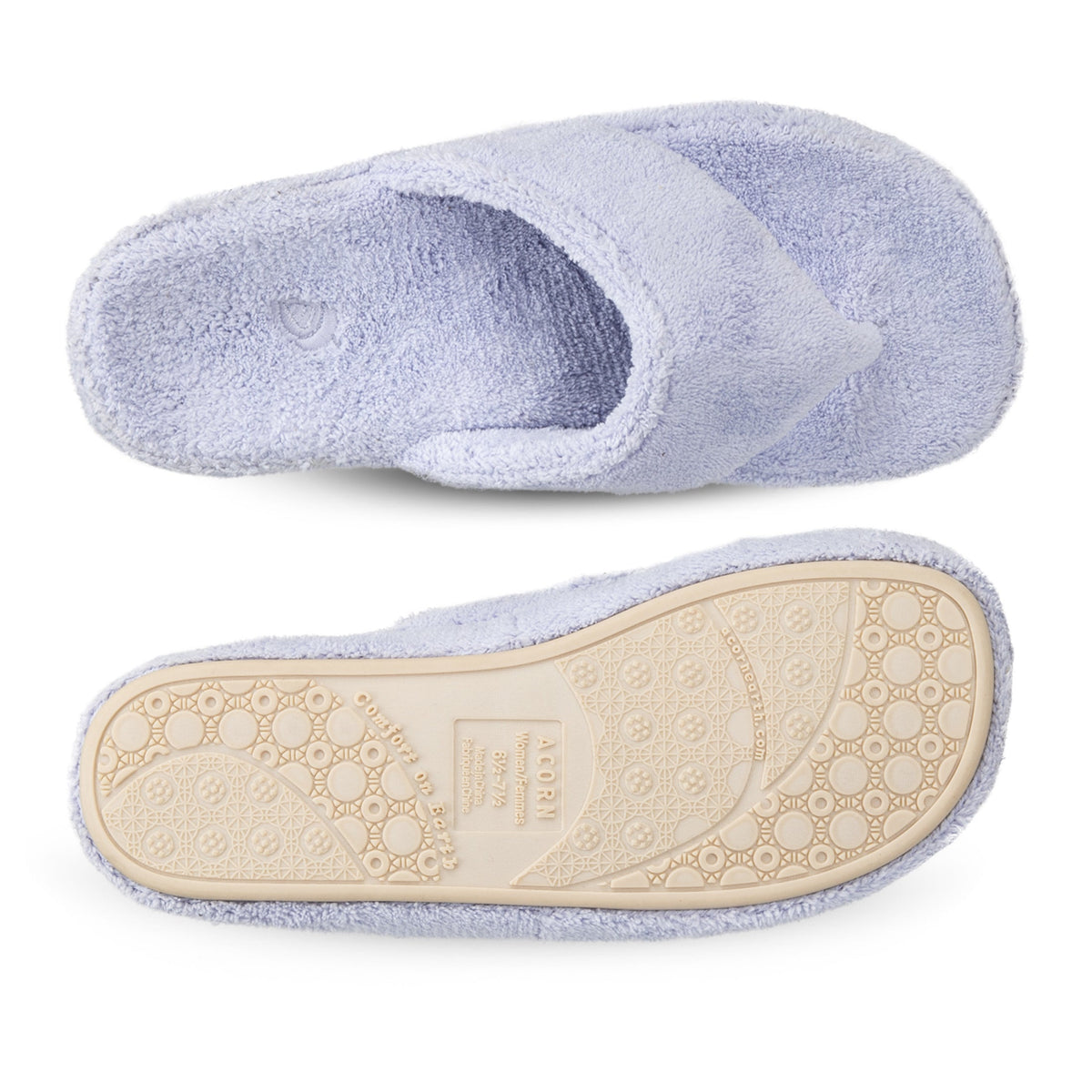 Women's Spa Periwinkle Colored Flip Flop Slippers

#color_periwinkle