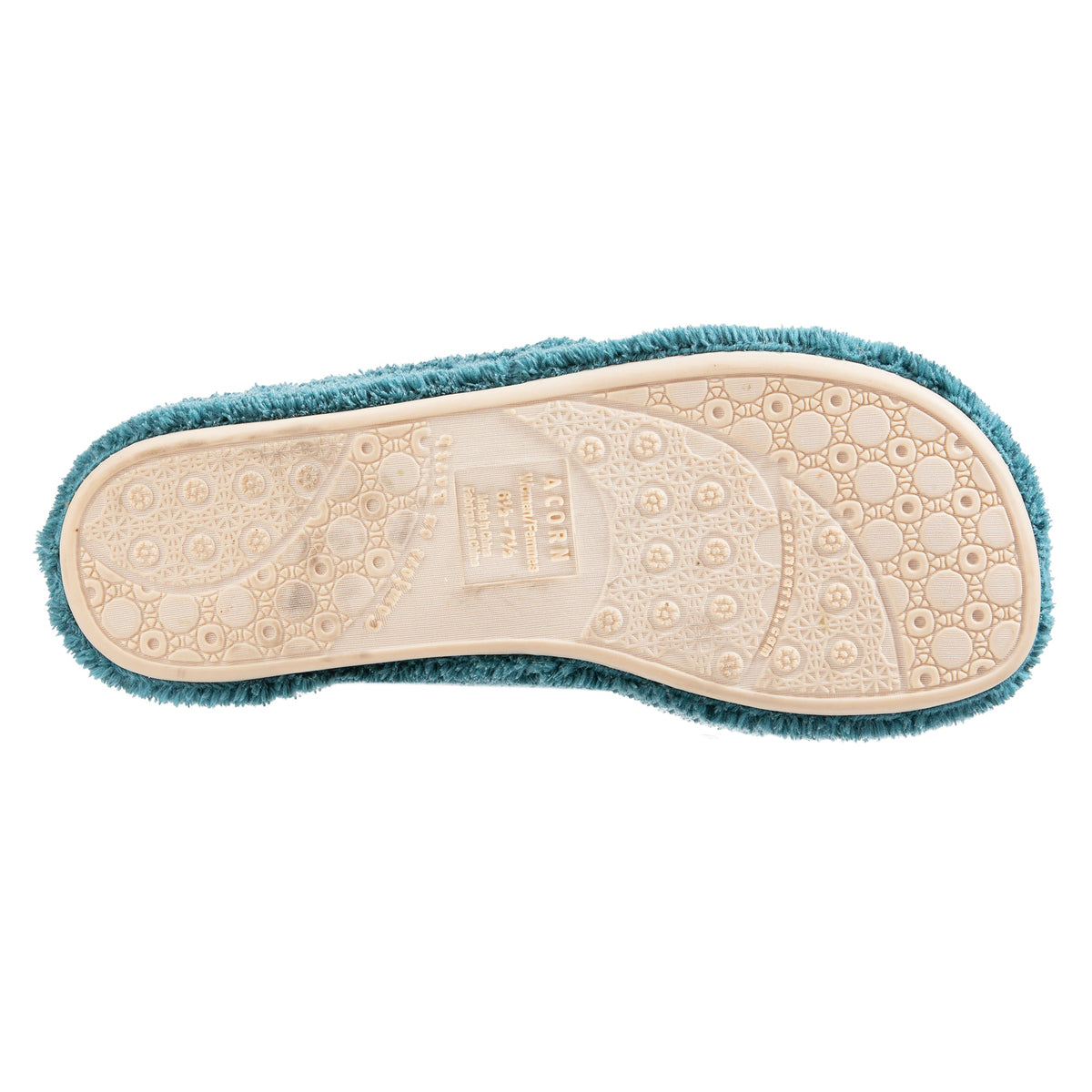 Women's Spa Peacock Colored Flip Flop Slippers

#color_peacock