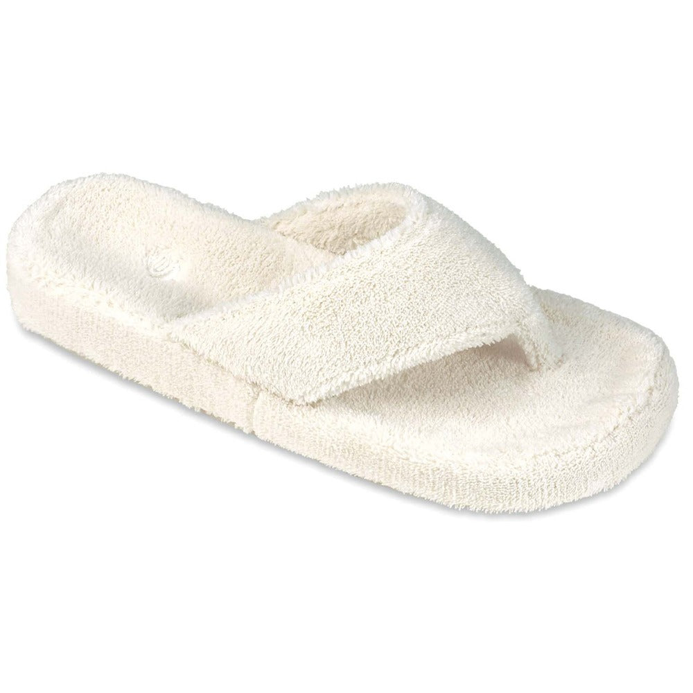 Women's Spa Thong Slippers in Natural Right Angled View

#color_natural