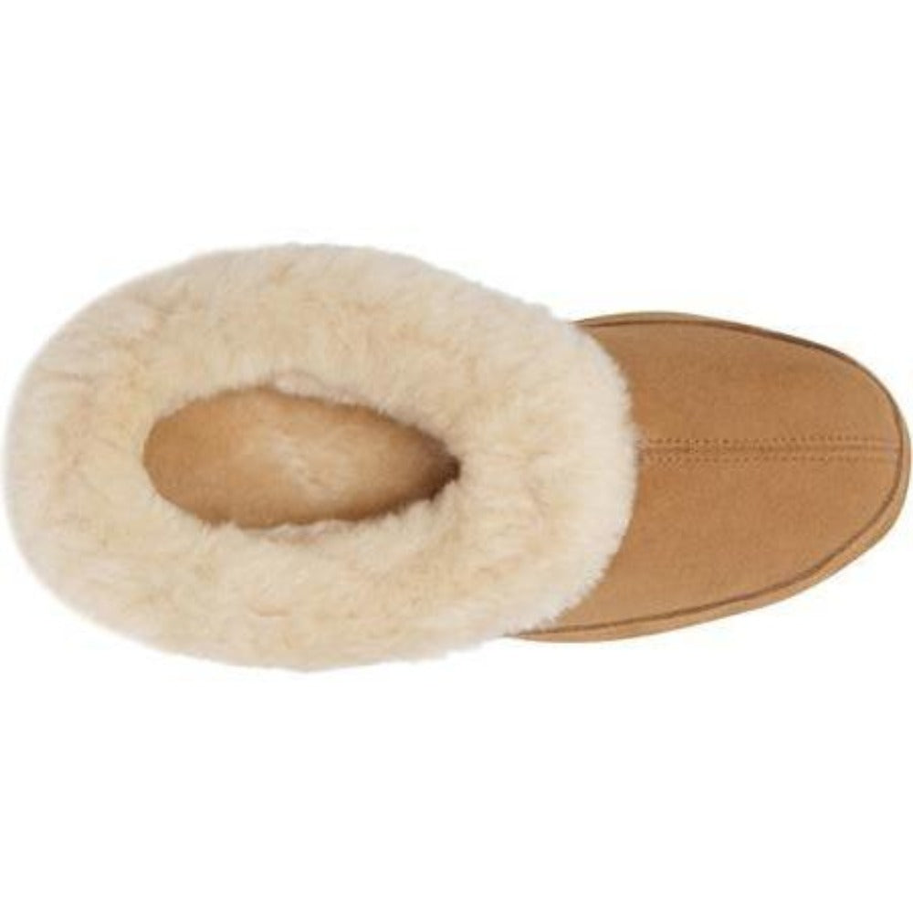 Women's Oh Ewe Boot Slippers in Walnut Inside Top View#color_walnut