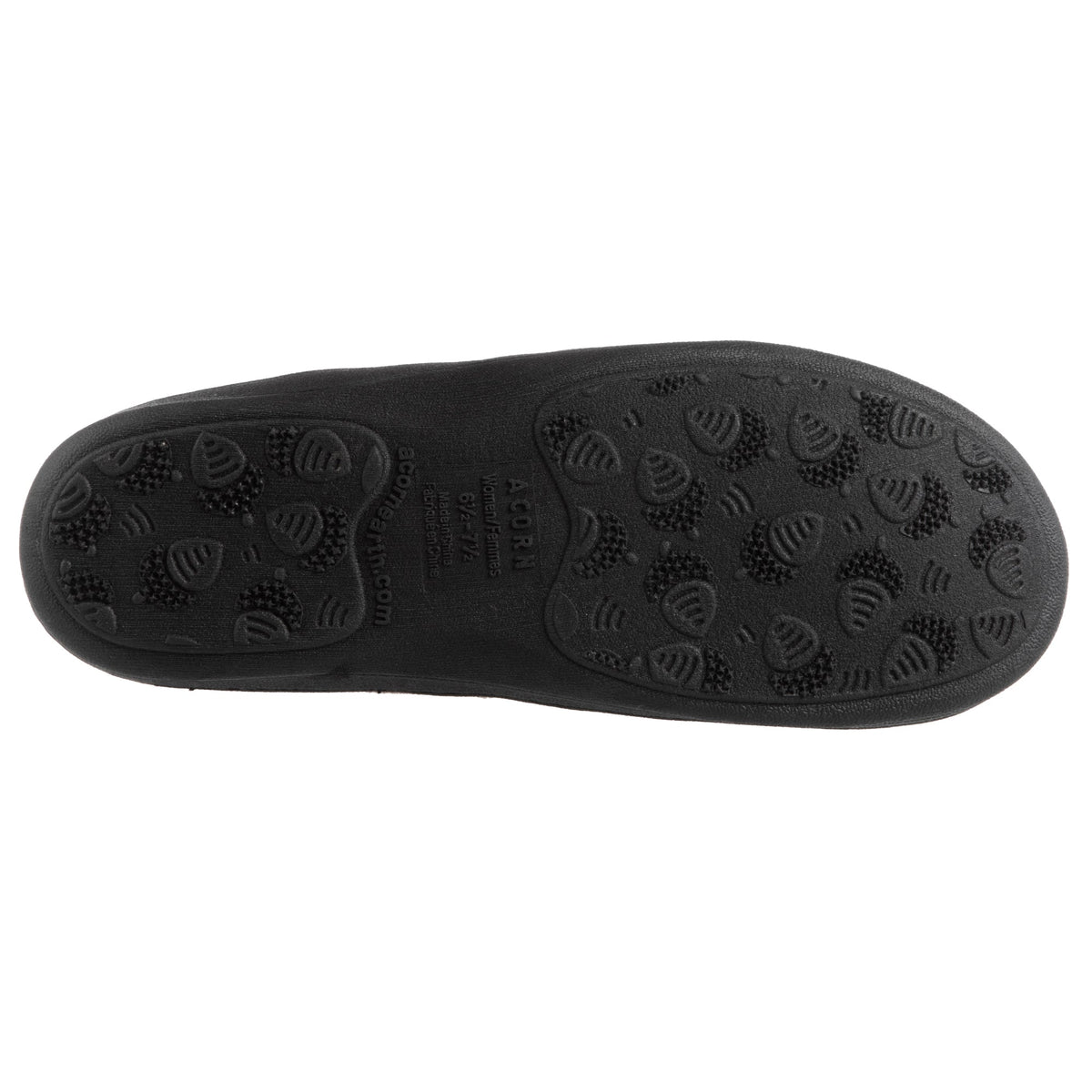 Acorn Women's Faux Fur Chinchilla Bootie in Black Angle View#color_navy