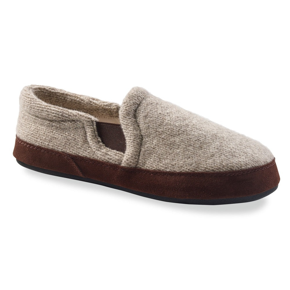 Grey Ragg Wool Acorn Slipper#color_grey-ragg-wool
