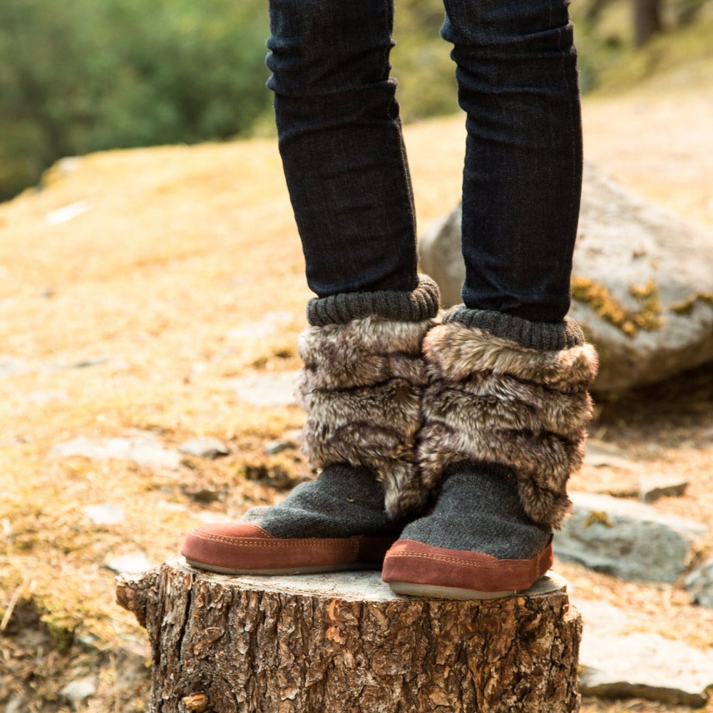 Women's Slouch Buff Popcorn Boot Slippers

#color_buff-popcorn