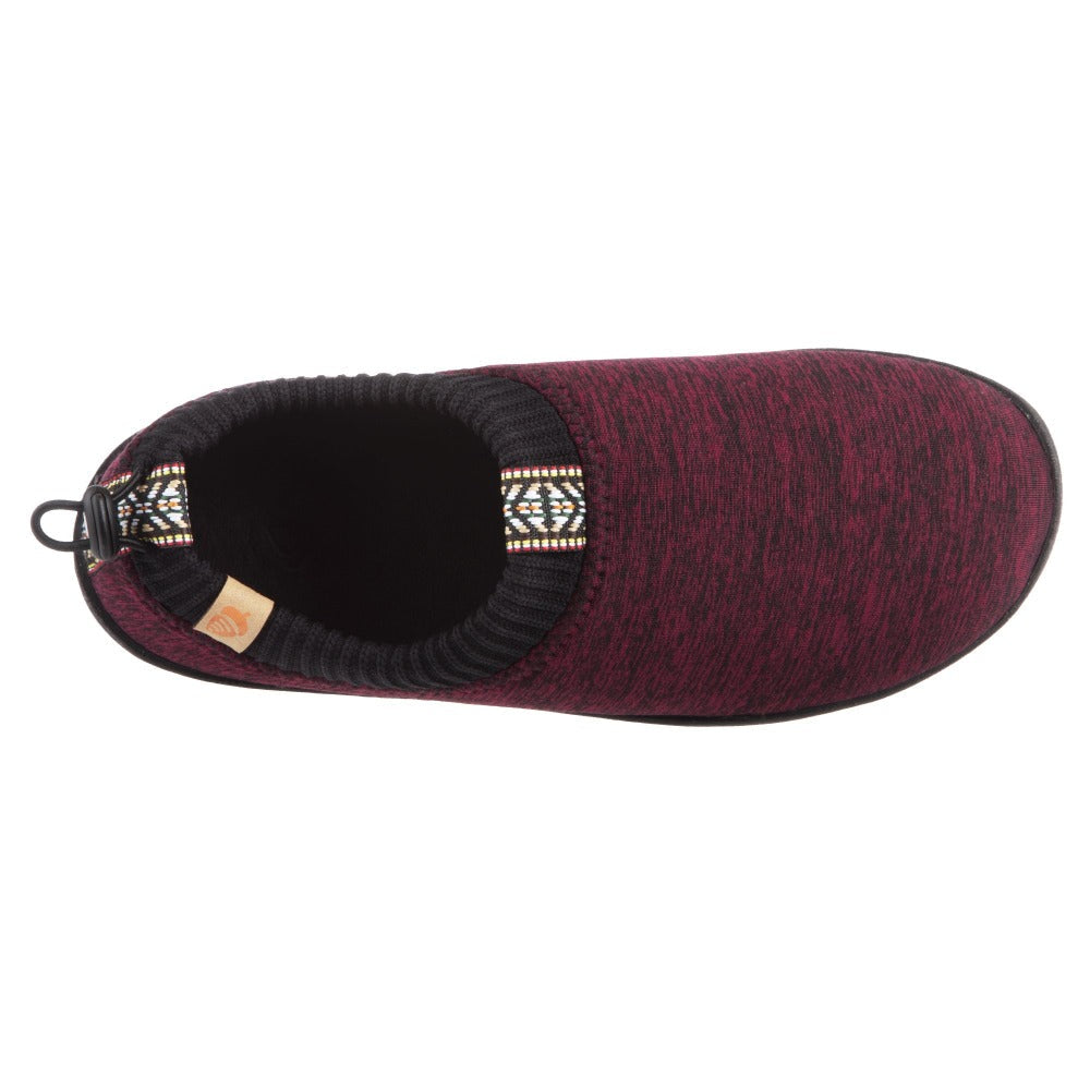 Garnet Heather Acorn Slipper top angle#color_garnet-heather