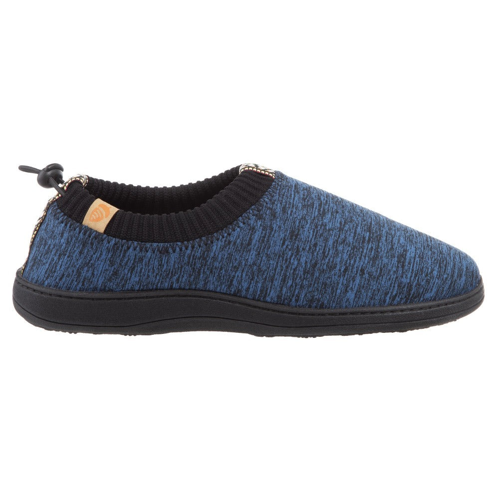 Navy Heather Acorn Slipper side angle#color_navy-heather