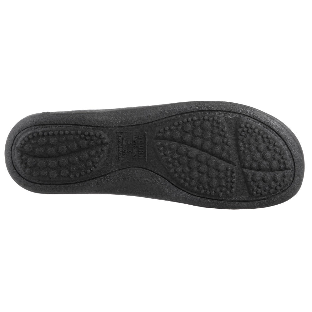 Navy Heather Acorn Slipper bottom angle#color_navy-heather