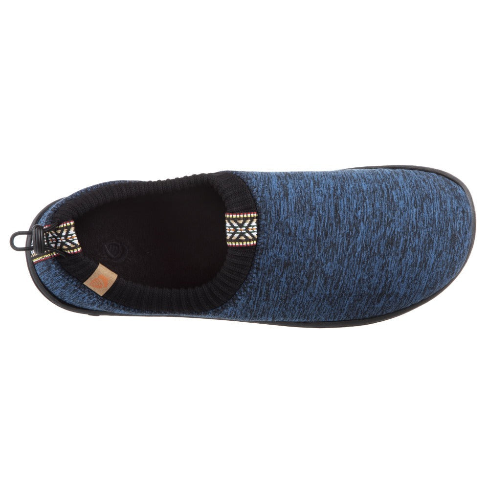 Navy Heather Acorn Slipper top angle#color_navy-heather