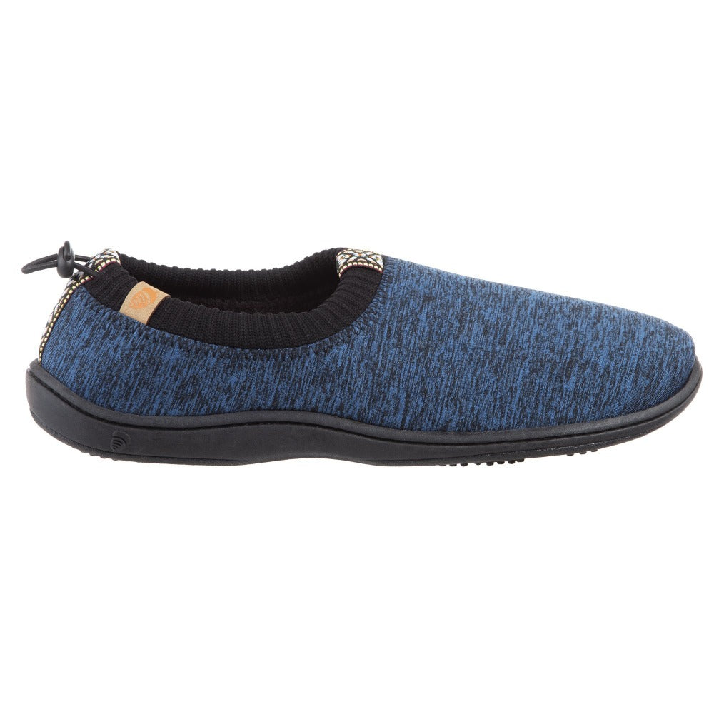 Navy Heather Acorn Slipper side angle#color_navy-heather