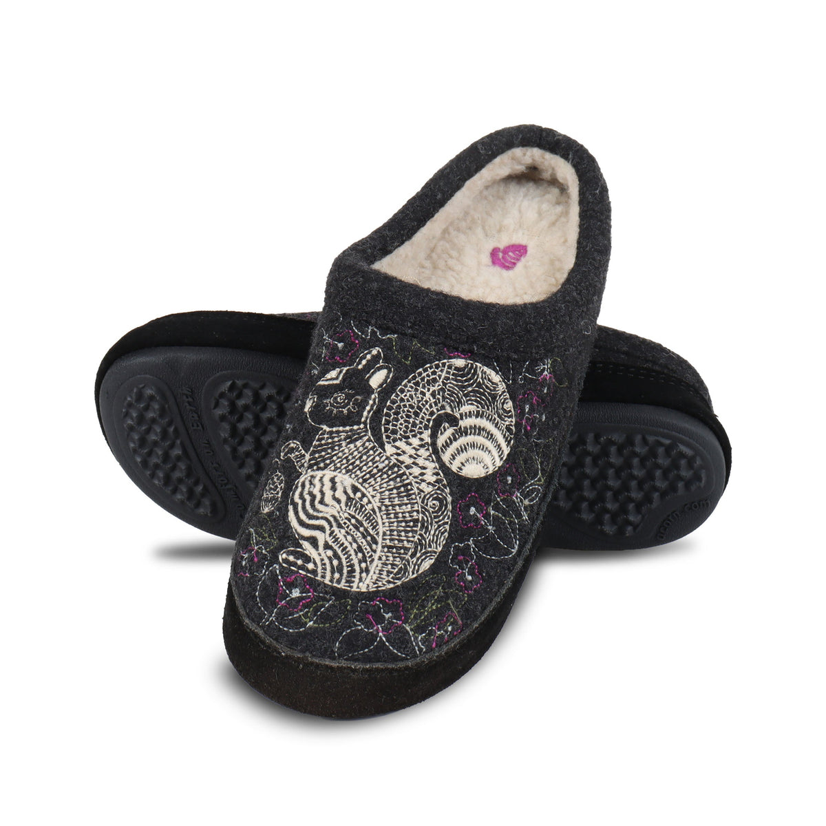 10077 Women's Forest Mule Slippers #color_grey-squirrel
