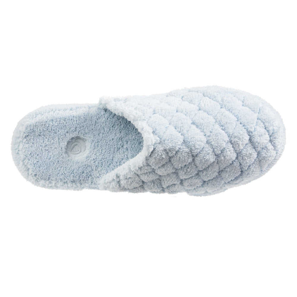 Women's Spa Quilted Clog in Powder Blue Inside Top View#color_powder-blue