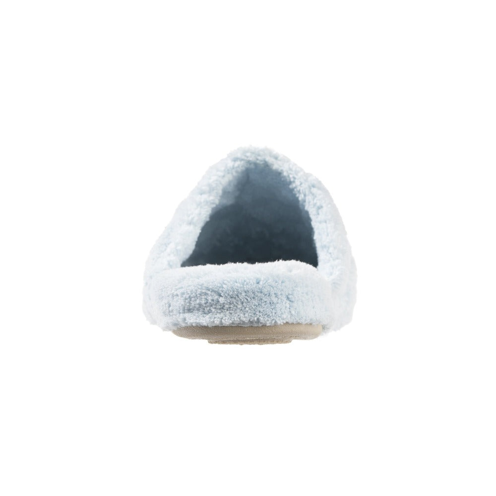 Women's Spa Quilted Clog in Powder Blue Back Heal#color_powder-blue