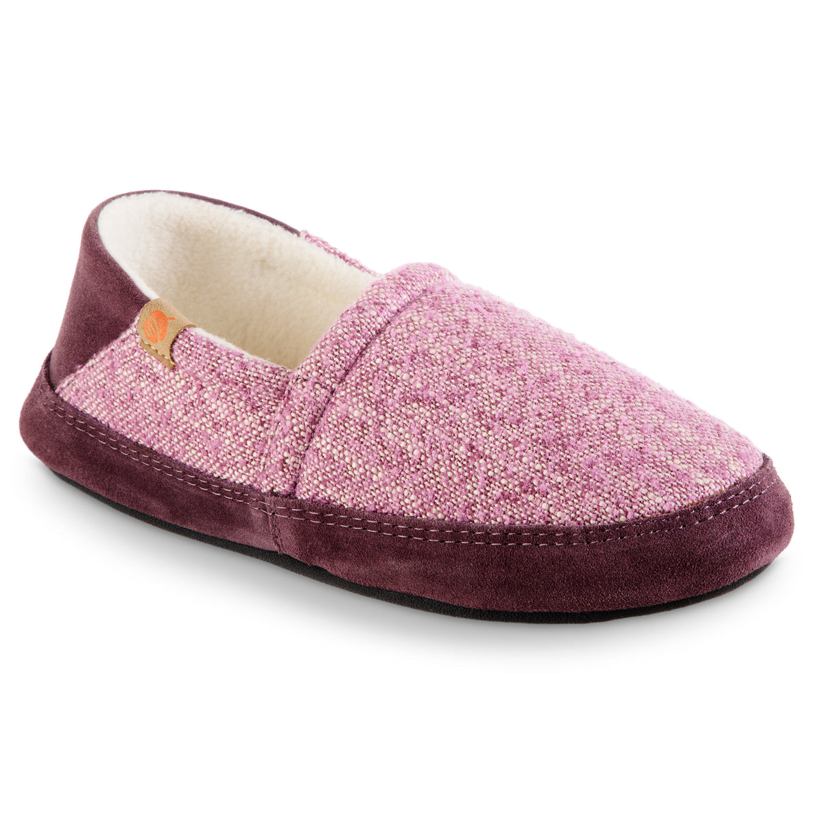 Women's Collapsible Heel Blackberry Moccasin Slipper

#color_blackberry