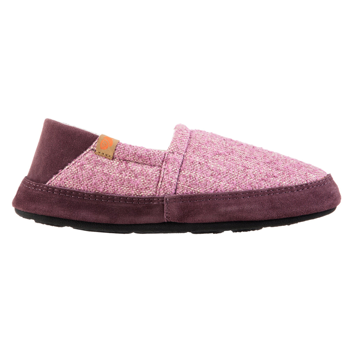 Women's Collapsible Heel Blackberry Moccasin Slipper

#color_blackberry