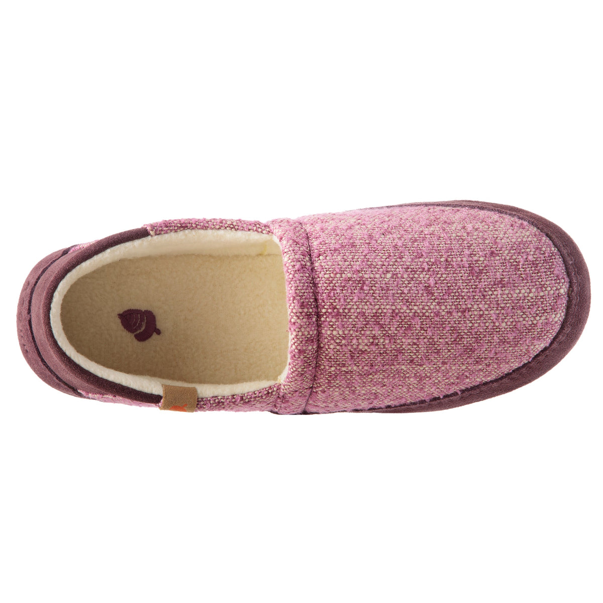 Women's Collapsible Heel Blackberry Moccasin Slipper

#color_blackberry