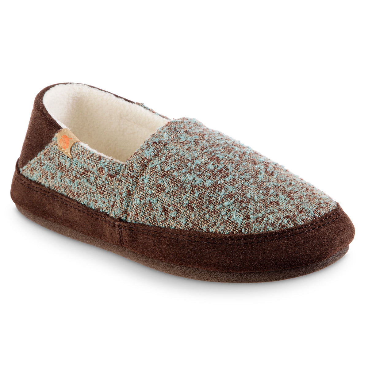 Women's Collapsible Heel Robins Egg Moccasin Slipper

#color_robins-egg