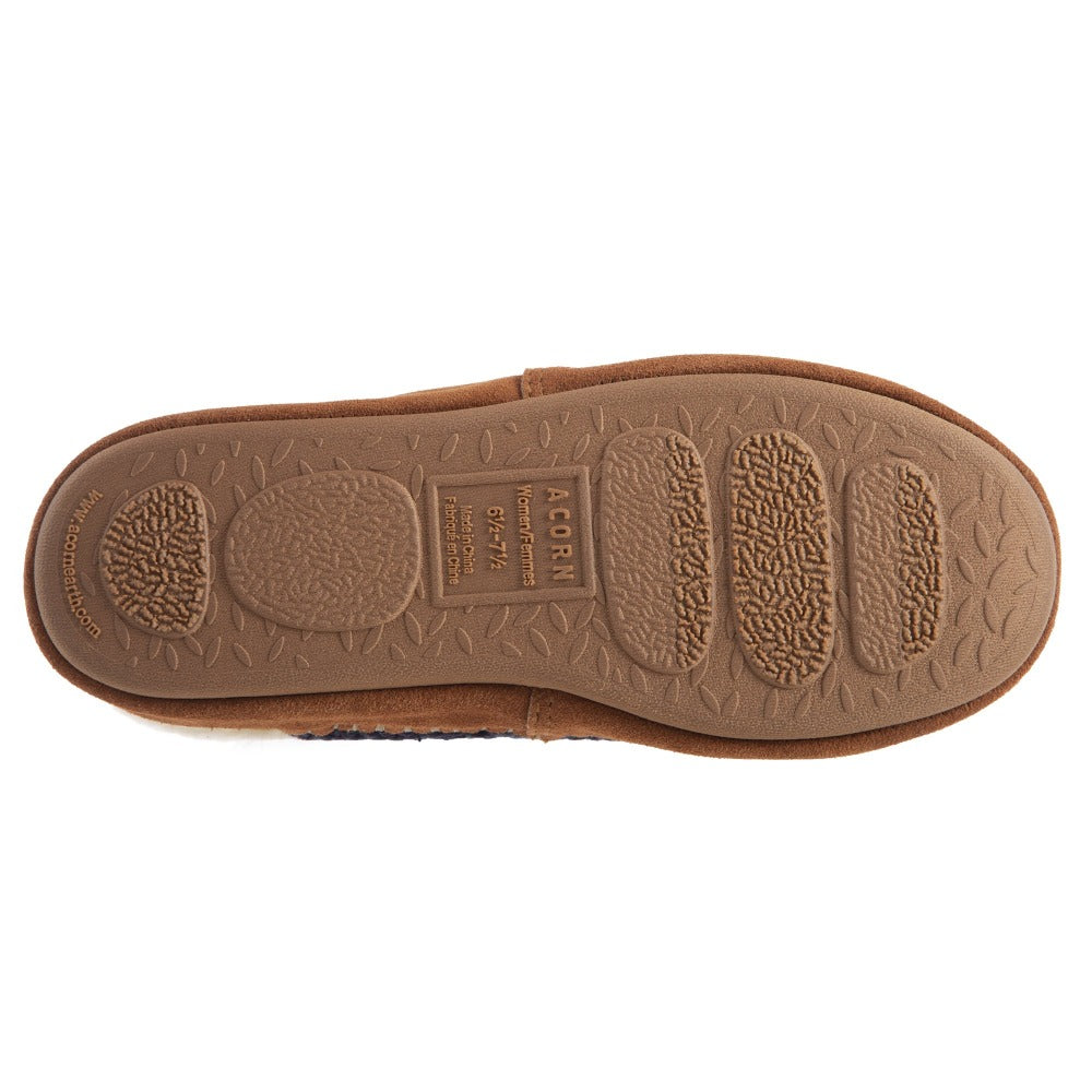 Women’s Recycled Camden Clog in Navy Blue Bottom Sole Tread#color_navy