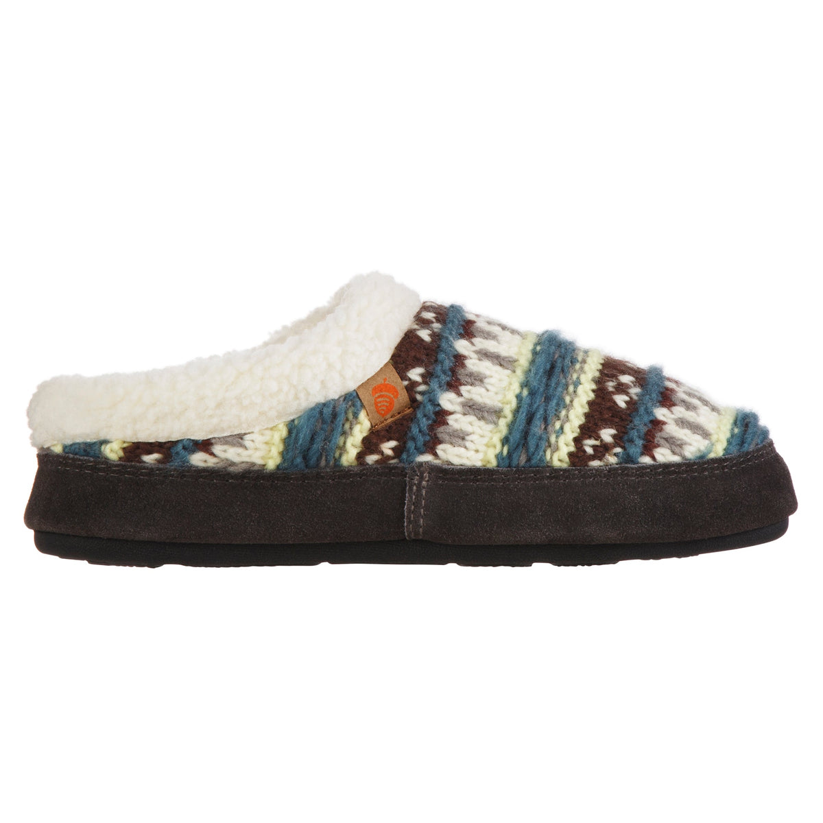 Women's Fairisle Knit Peacock Color Clog Slipper

#color_peacock