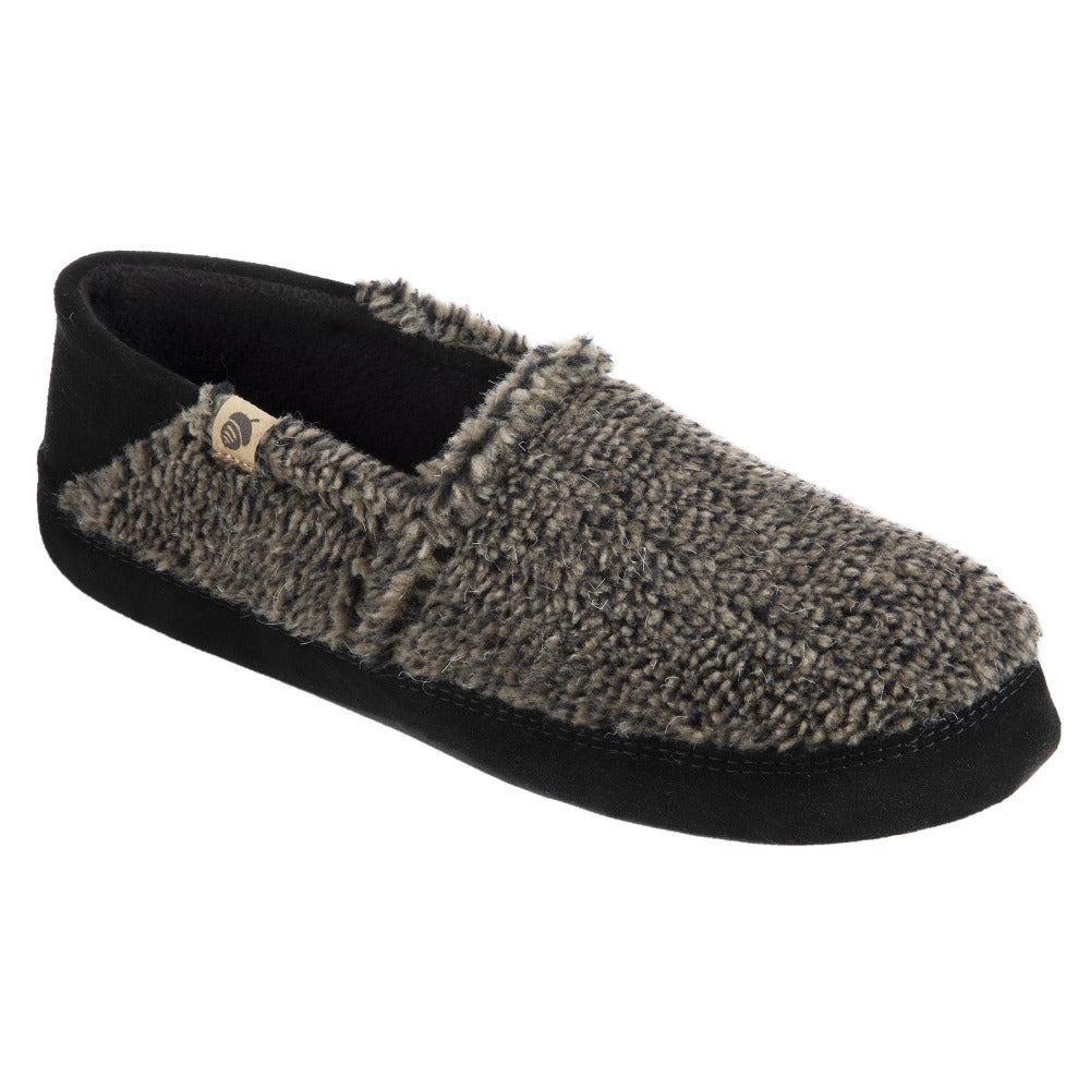 Men’s Acorn Moc with Collapsible Heel Slipper in Earth Tex Right Angled View#color_earth-tex