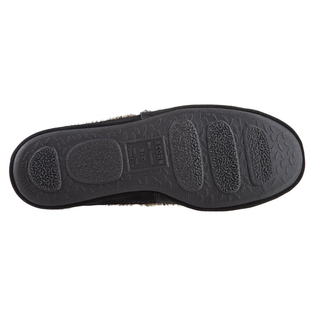 Men’s Acorn Moc with Collapsible Heel Slipper in Earth Tex Bottom Sole Tread#color_earth-tex