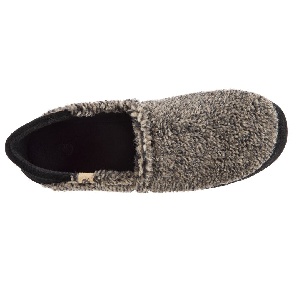 Men’s Acorn Moc with Collapsible Heel Slipper in Earth Tex Inside Top View#color_earth-tex