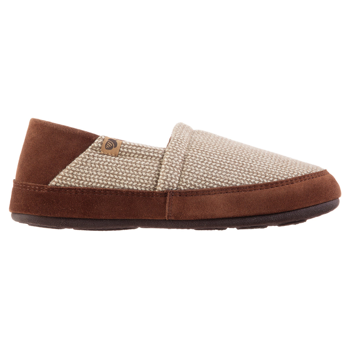 Men's Collapsible Heel Smokey Taupe Moccasin Slipper

#color_smokey-taupe