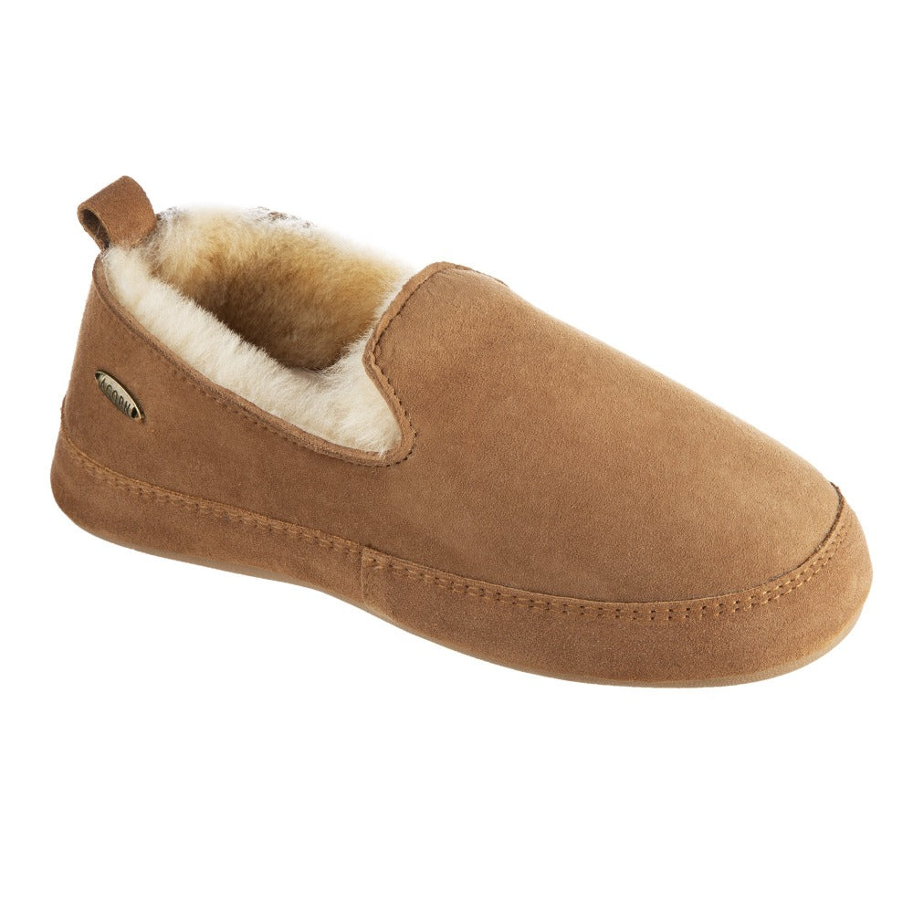 Women’s Ewe Loafer Slipper in Chestnut Right  Angled View#color_chestnut