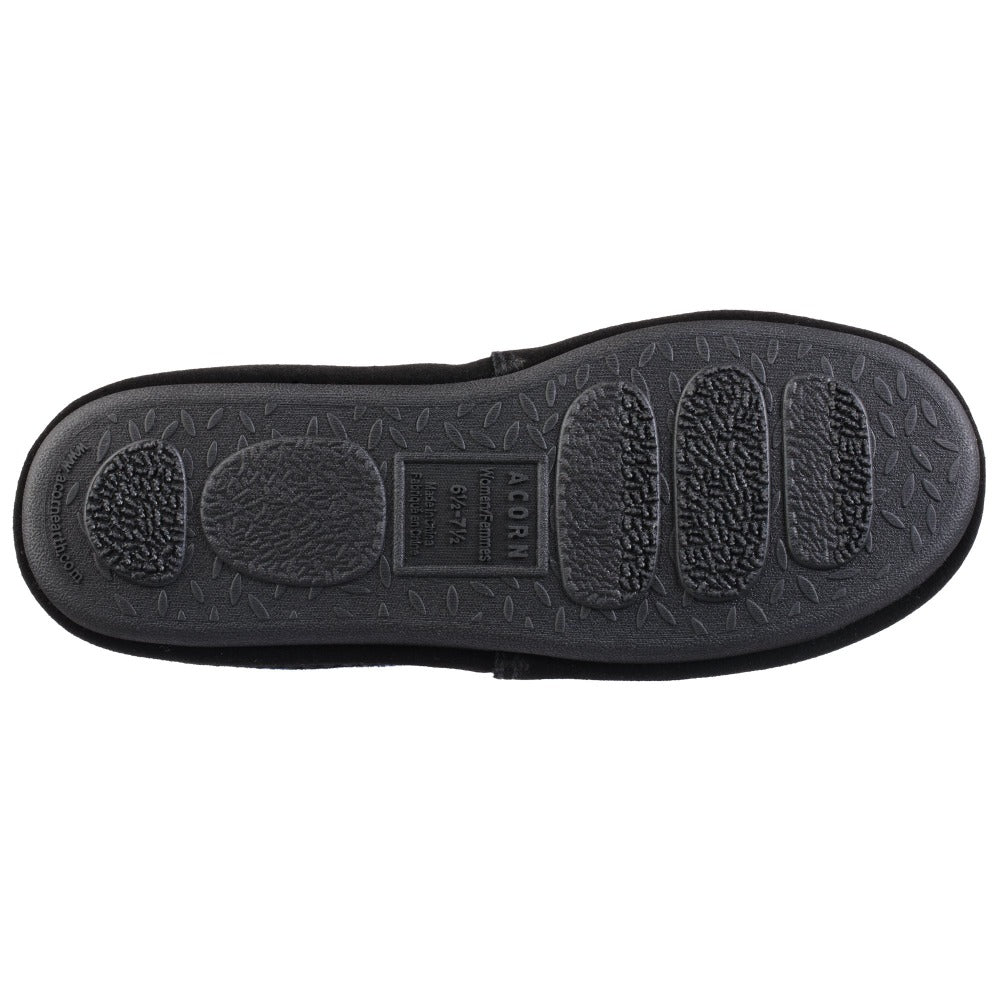 Women's Patchwork Meadow Moc in Navy Blue Bottom Sole Tread#color_navy-blue